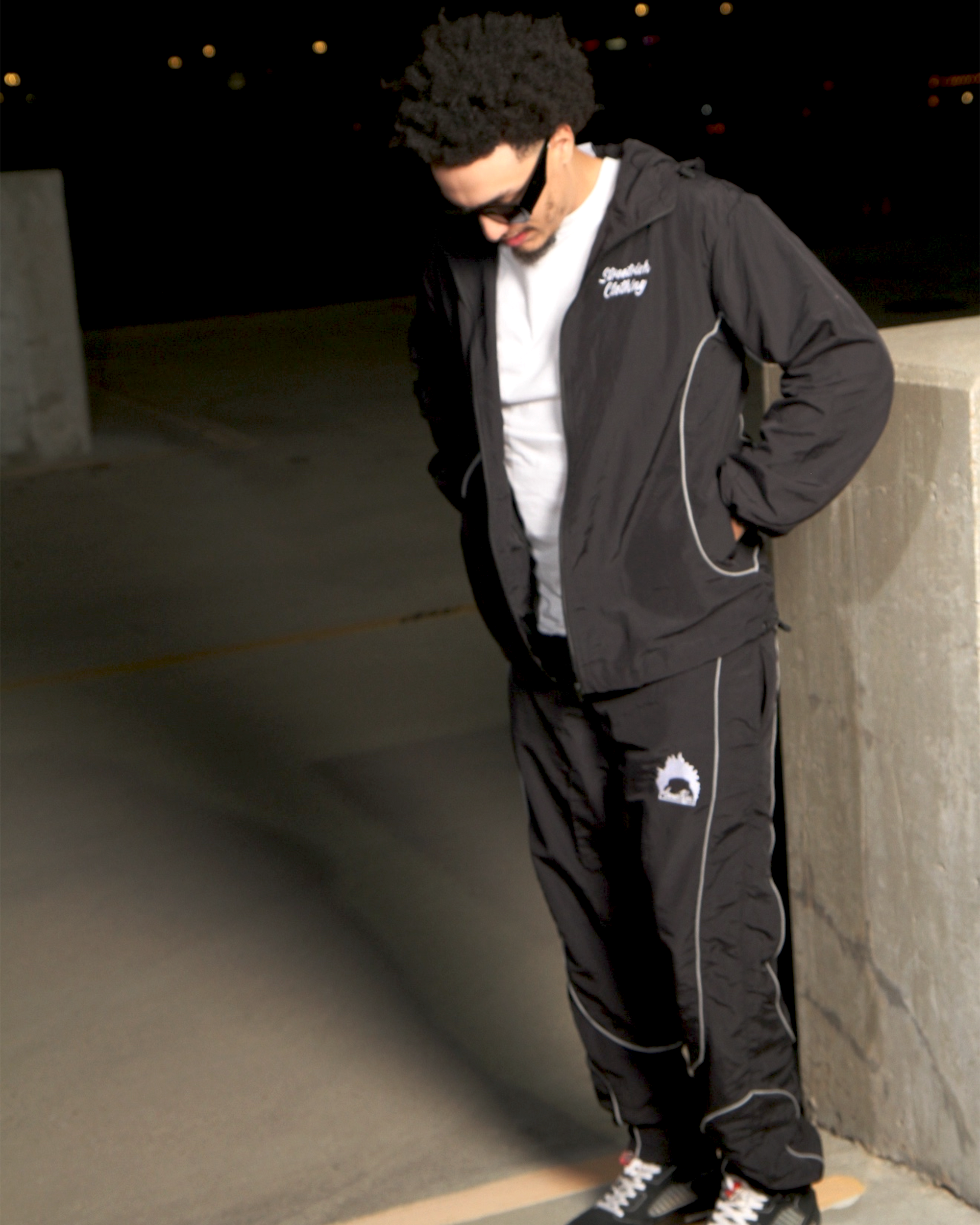 StreetRich Wind Breaker Top & Bottom With Reflective Strips