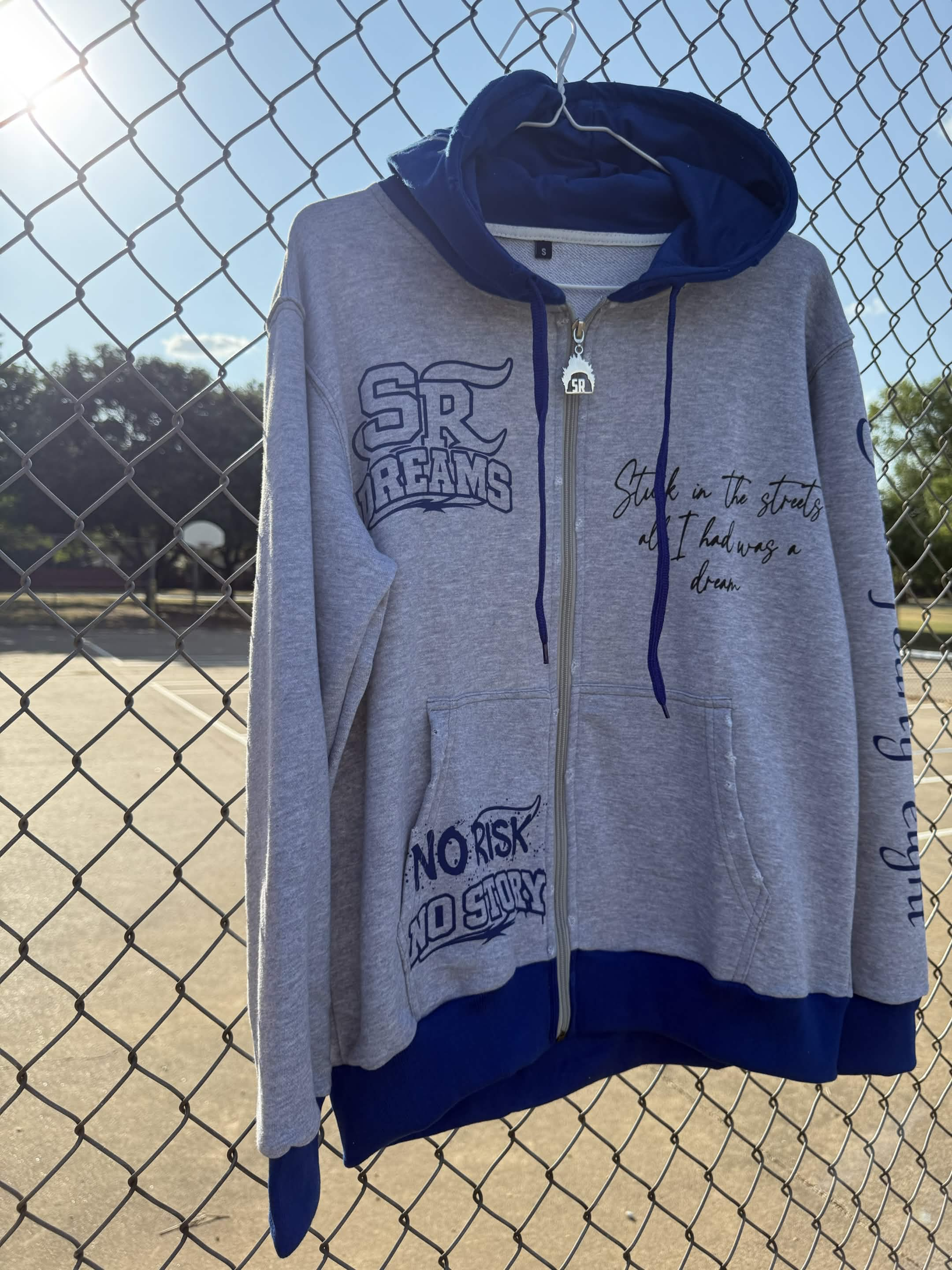 Blue/Grey Streetrich Dreams Hoodie