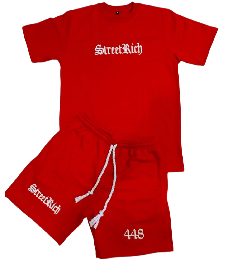 StreetRich Red Old English Set